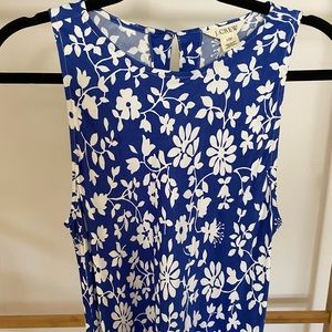 J. Crew Blue and White Floral dress